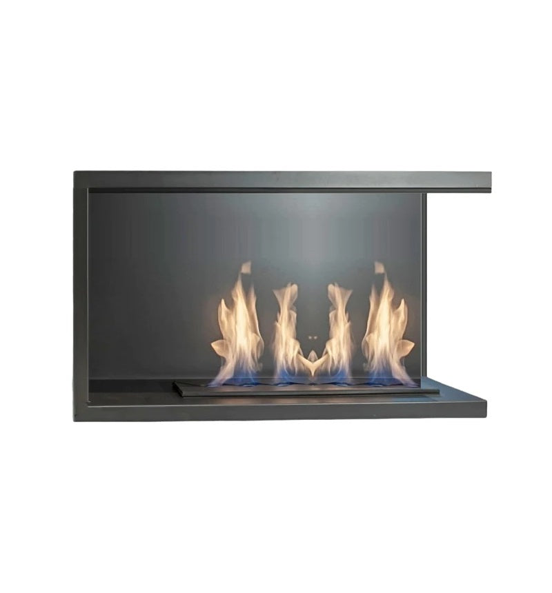 Nila Bio Ethanol Inbouwhoekhaard Rechts 65 cm