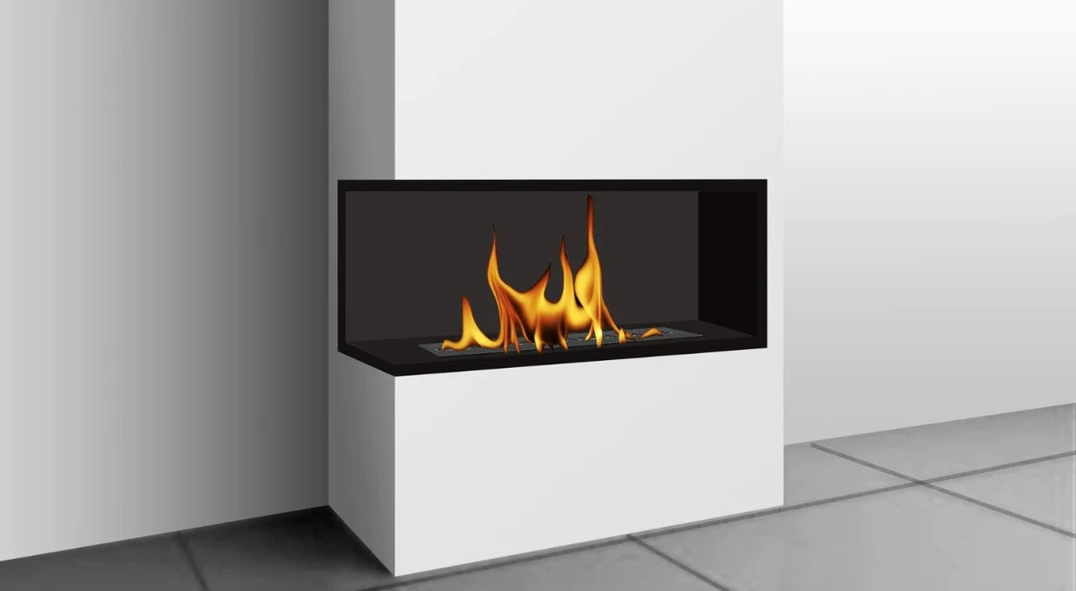 Nila Bio Ethanol Inbouwhoekhaard Links 70 cm