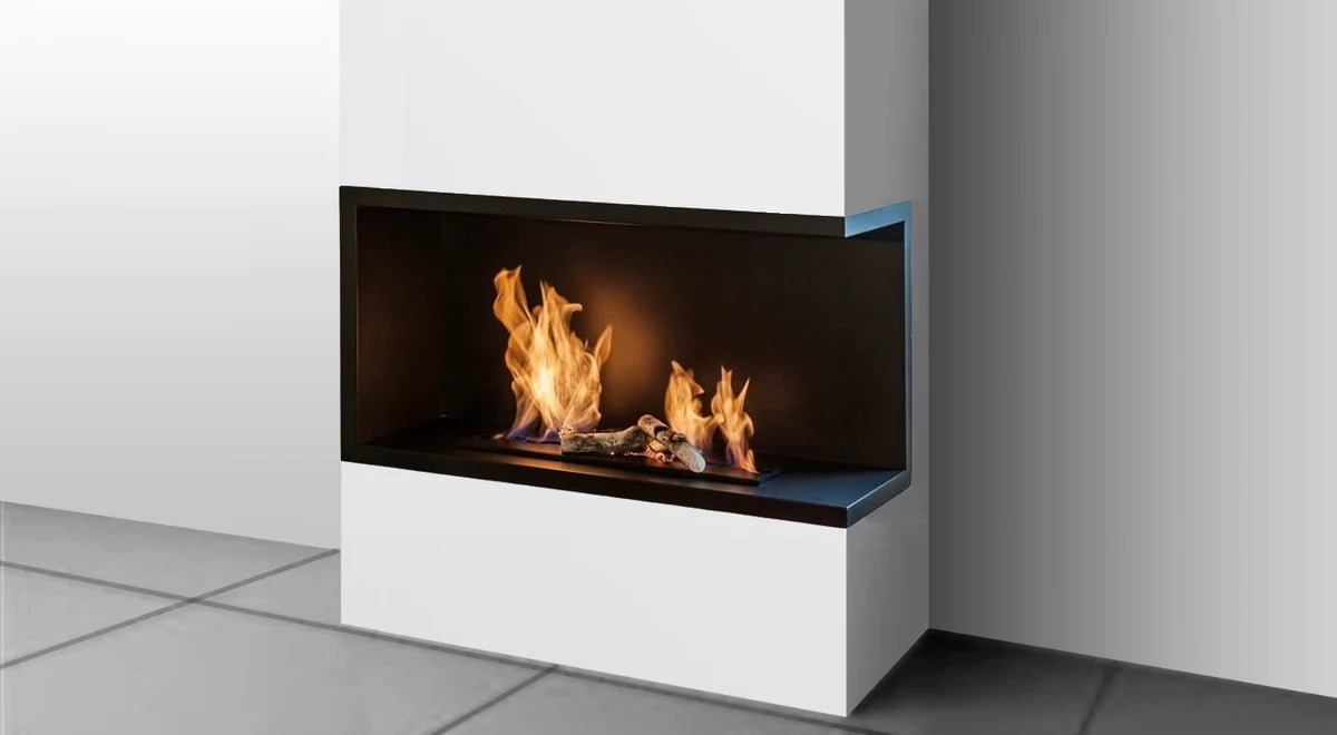 Nila Bio Ethanol Inbouwhoekhaard Rechts 85 cm