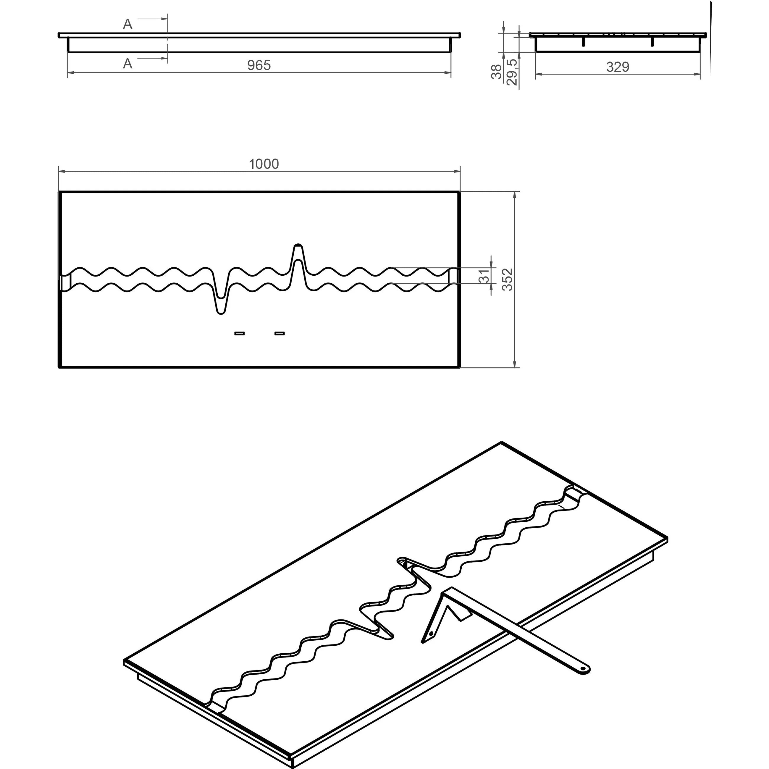 Concepcion Bio-Ethanol Inzetbrander 100 CM