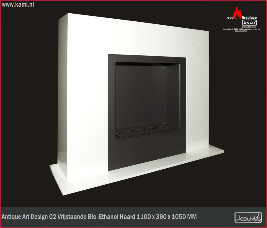 Antique Art Design 02 Bio Ethanol Vrijstaand Haard