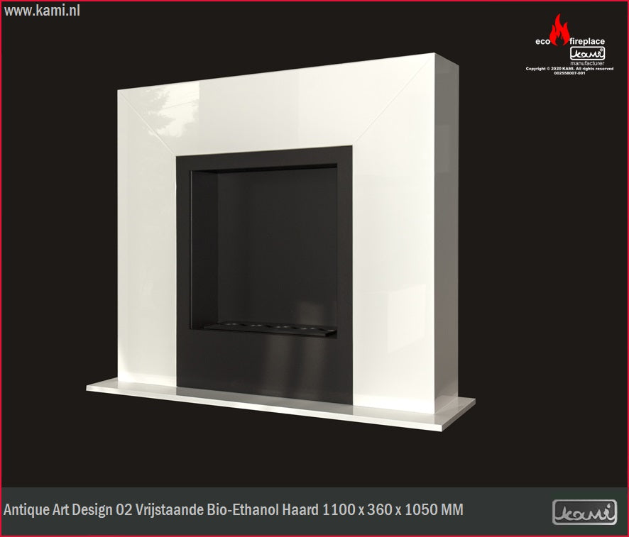 Antique Art Design 02 Bio Ethanol Vrijstaand Haard