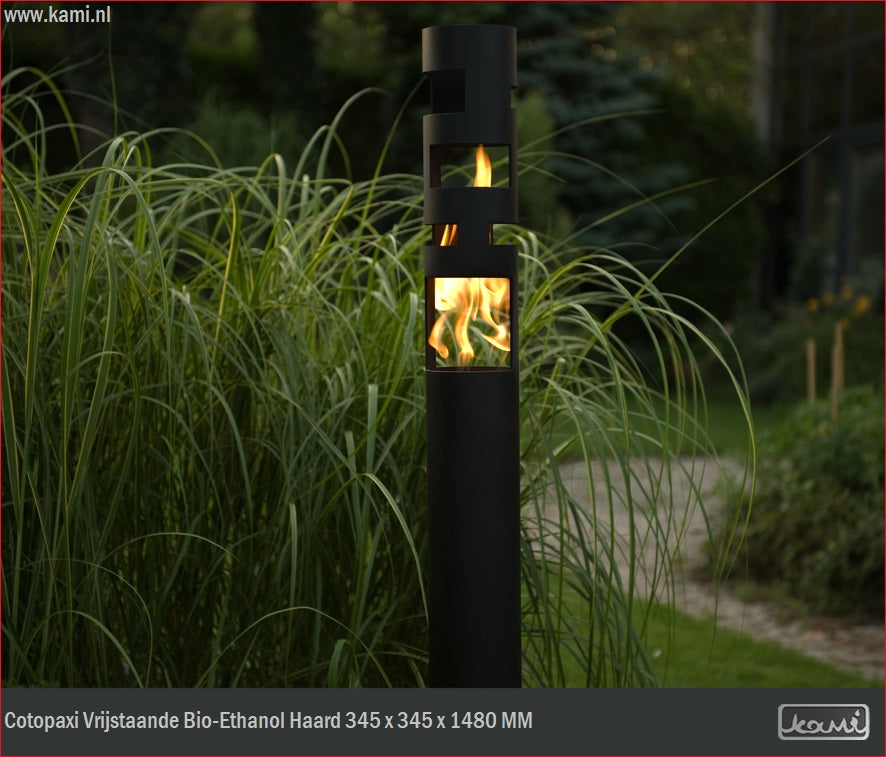 Cotopaxi Bio Ethanol Vrijstaand Haard H148 cm
