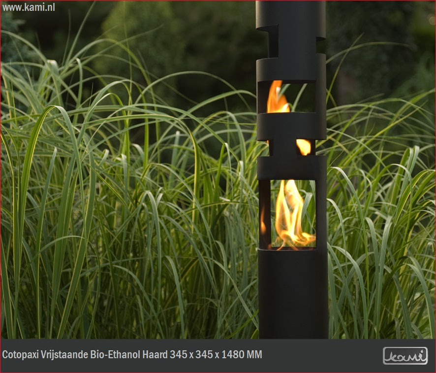 Cotopaxi Bio Ethanol Vrijstaand Haard H148 cm