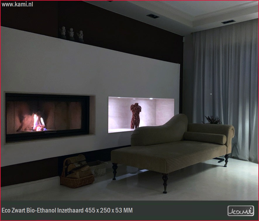 Eco Zwart Bio-Ethanol Inzethaard 40 CM