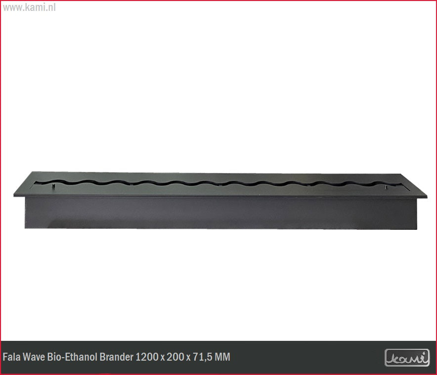Fala Wave Bio-Ethanol Brander 200 x 1200 MM