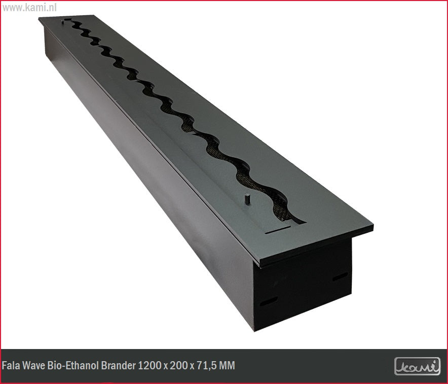 Fala Wave Bio-Ethanol Brander 200 x 1200 MM