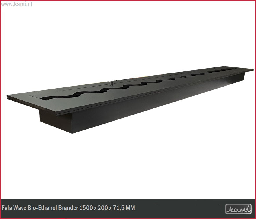 Fala Wave Bio-Ethanol Brander 200 x 1500 MM