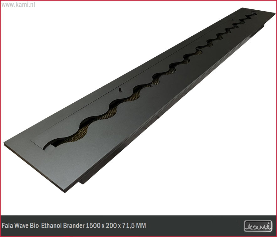 Fala Wave Bio-Ethanol Brander 200 x 1500 MM