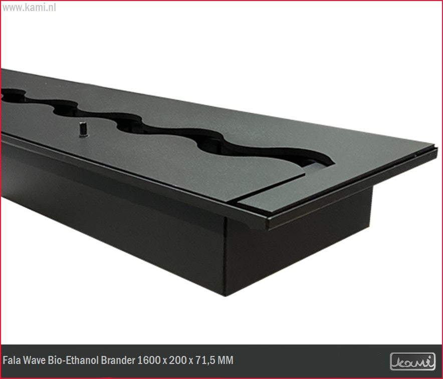 Fala Wave Bio-Ethanol Brander 200 x 1600 MM