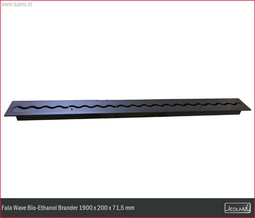Fala Wave Bio-Ethanol Brander 200 x 1900 MM