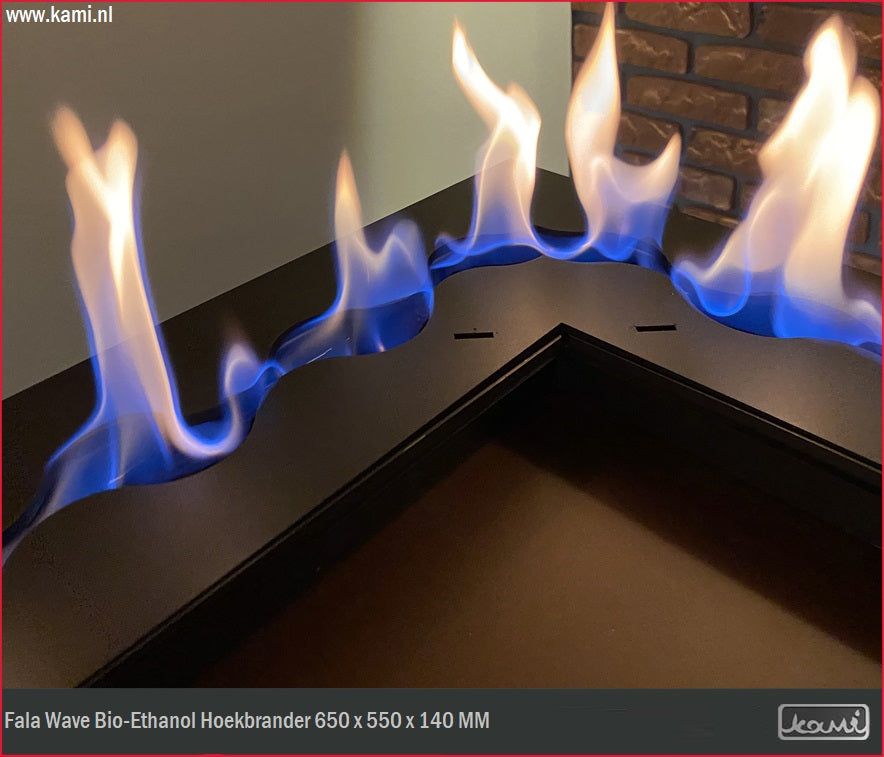 Fala Wave Bio-Ethanol Hoekbrander 650 x 550 x 140 MM