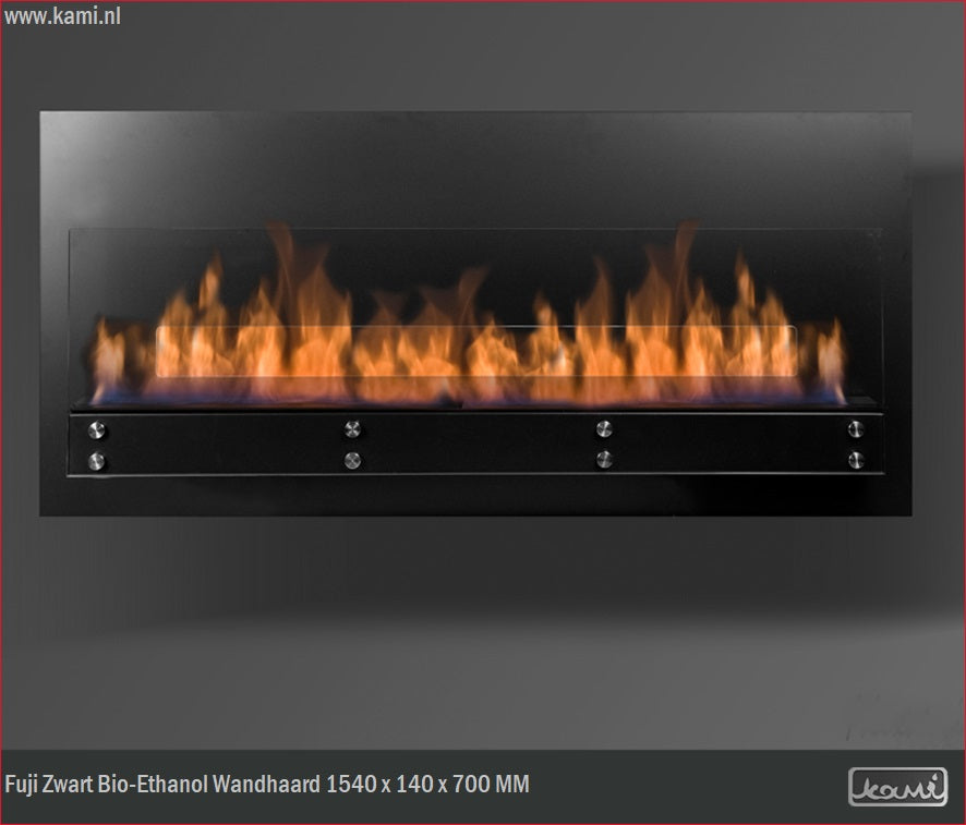 Fuji Zwart Bio-Ethanol Wandhaard 154 CM