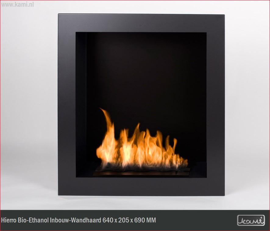 Hierro Bio-Ethanol Inbouw - Wandhaard H64 cm