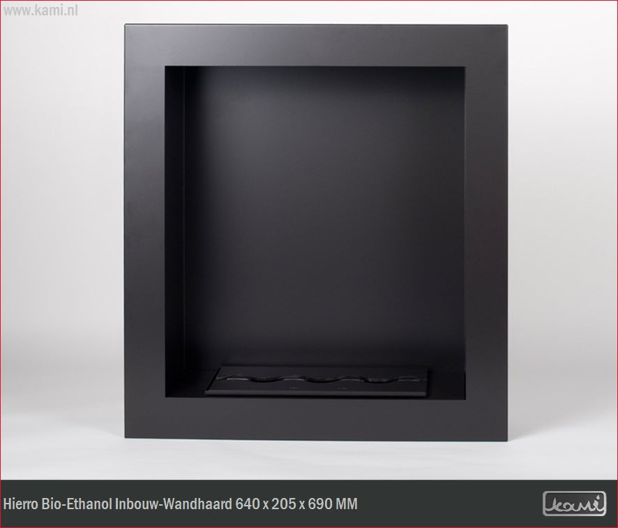 Hierro Bio-Ethanol Inbouw - Wandhaard H64 cm