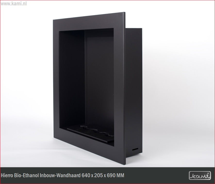 Hierro Bio-Ethanol Inbouw - Wandhaard H64 cm