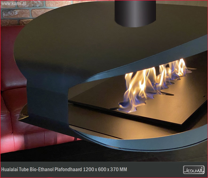 Hualalai Tube Bio-Ethanol Plafondhaard 120 CM