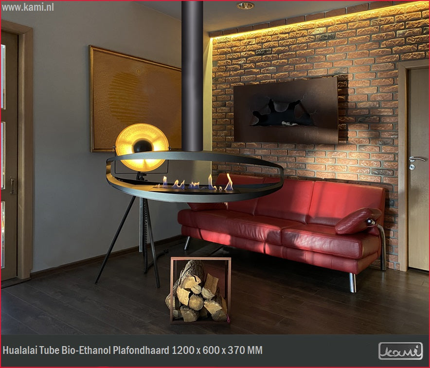 Hualalai Tube Bio-Ethanol Plafondhaard 120 CM