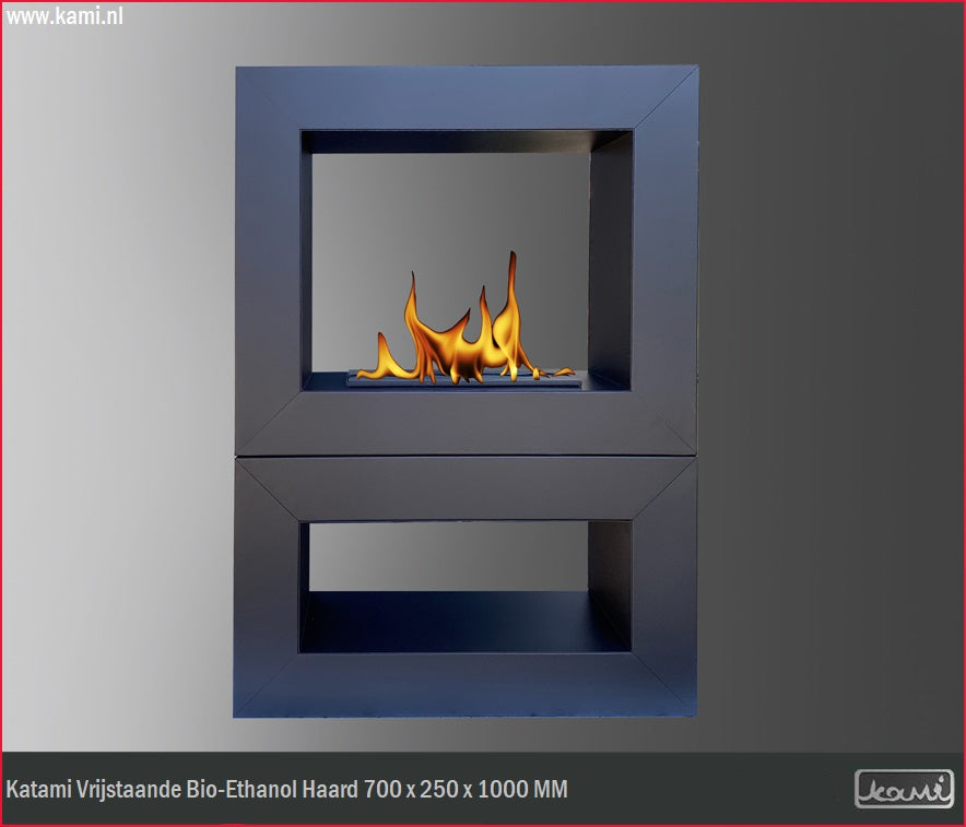 Katami Bio Ethanol Vrijstaand Doorkijkhaard H100 CM