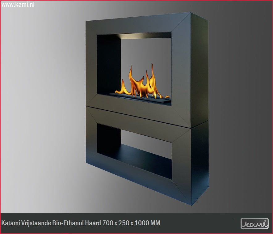 Katami Bio Ethanol Vrijstaand Doorkijkhaard H100 CM