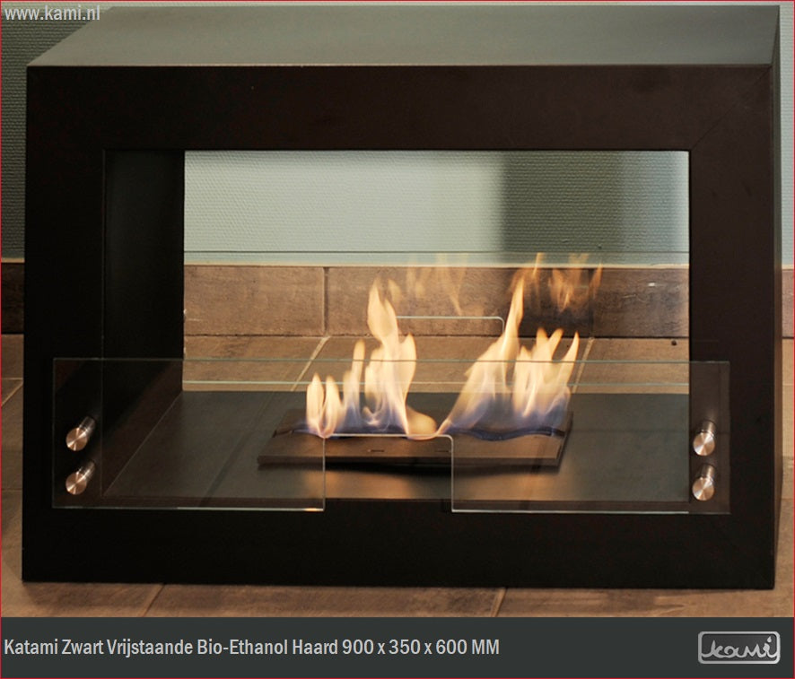 Katami Zwart Bio Ethanol Vrijstaand Haard 90 CM