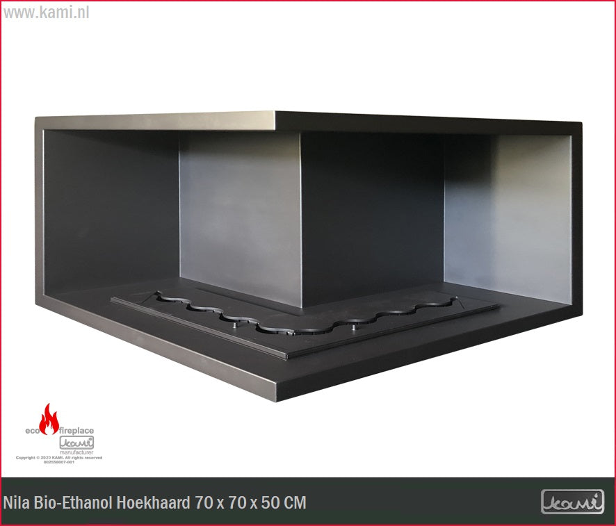 Nila Bio-Ethanol Hoekhaard 70 x 70 x 50 CM