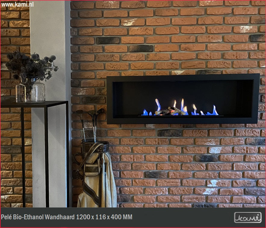 Pelé Bio-Ethanol Wandhaard 120 CM