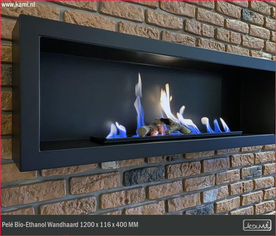 Pelé Bio-Ethanol Wandhaard 120 CM