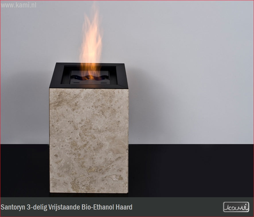 Santoryn Bio-Ethanol Vrijstaand Haard 3-delig