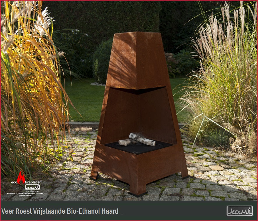 Veer Roest Bio-Ethanol Vrijstaand Haard H100 CM