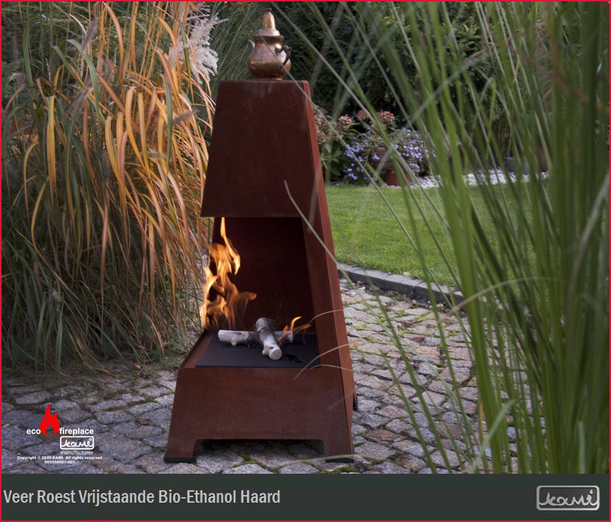 Veer Roest Bio-Ethanol Vrijstaand Haard H100 CM