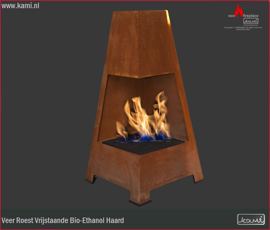 Veer Roest Bio-Ethanol Vrijstaand Haard H100 CM