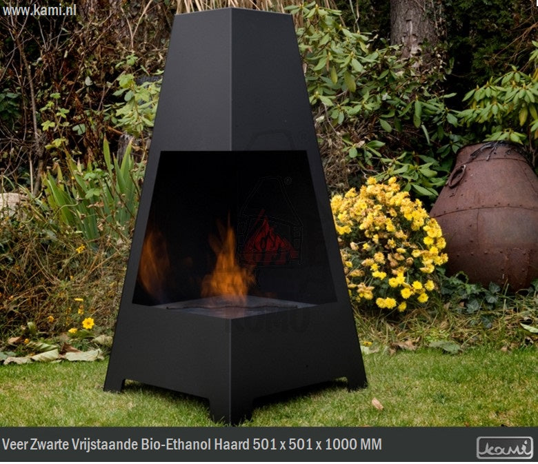 Veer Zwart Bio-Ethanol Vrijstaand Haard H100 CM