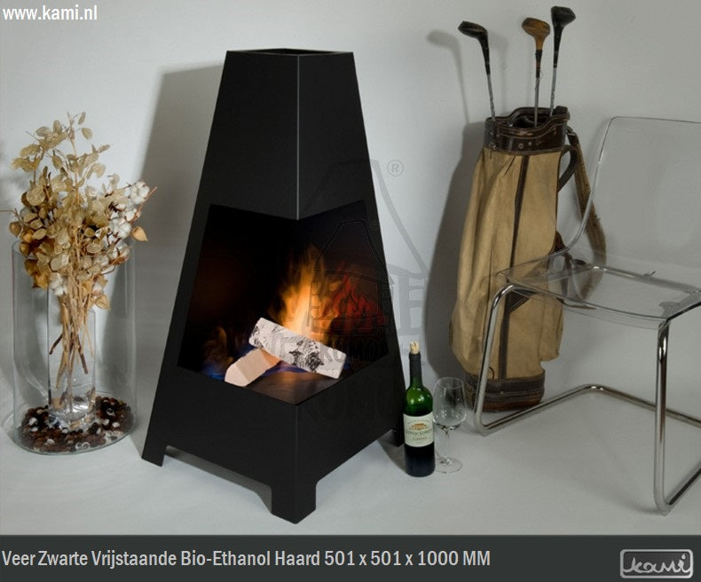 Veer Zwart Bio-Ethanol Vrijstaand Haard H100 CM