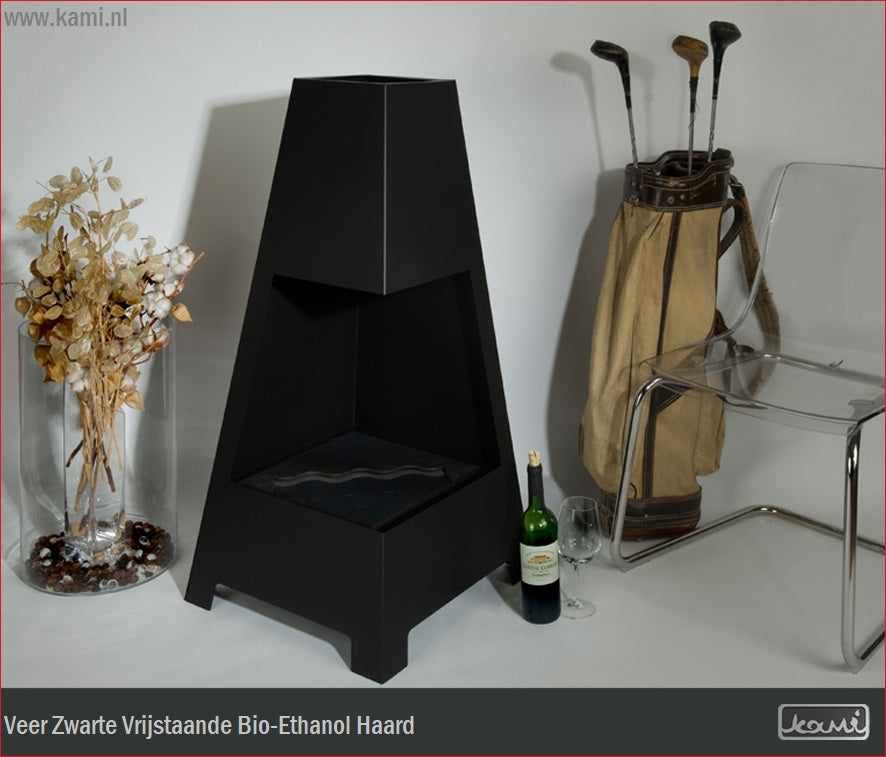 Veer Zwart Bio-Ethanol Vrijstaand Haard H100 CM