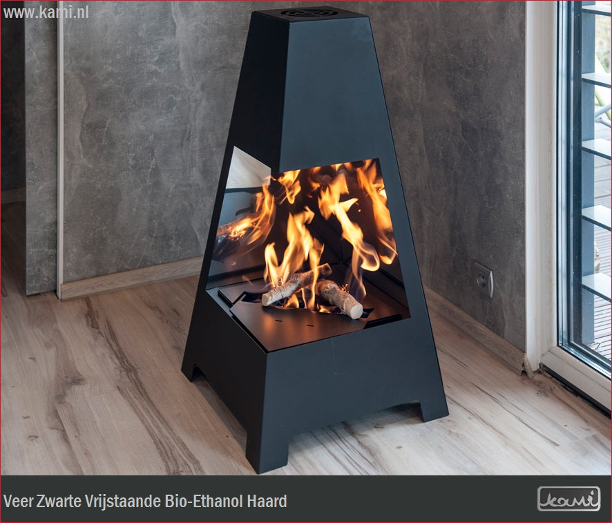 Veer Zwart Bio-Ethanol Vrijstaand Haard H100 CM
