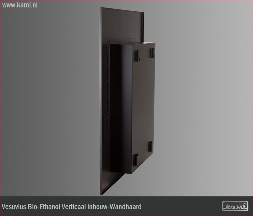 Vesuvius Bio-Ethanol Verticaal Inbouw-Wandhaard H88 CM