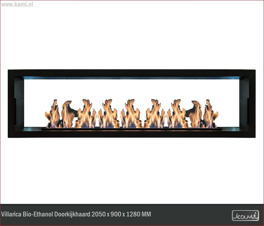 Villarica Bio-Ethanol Doorkijkhaard 2050 x 900 x 1280 MM