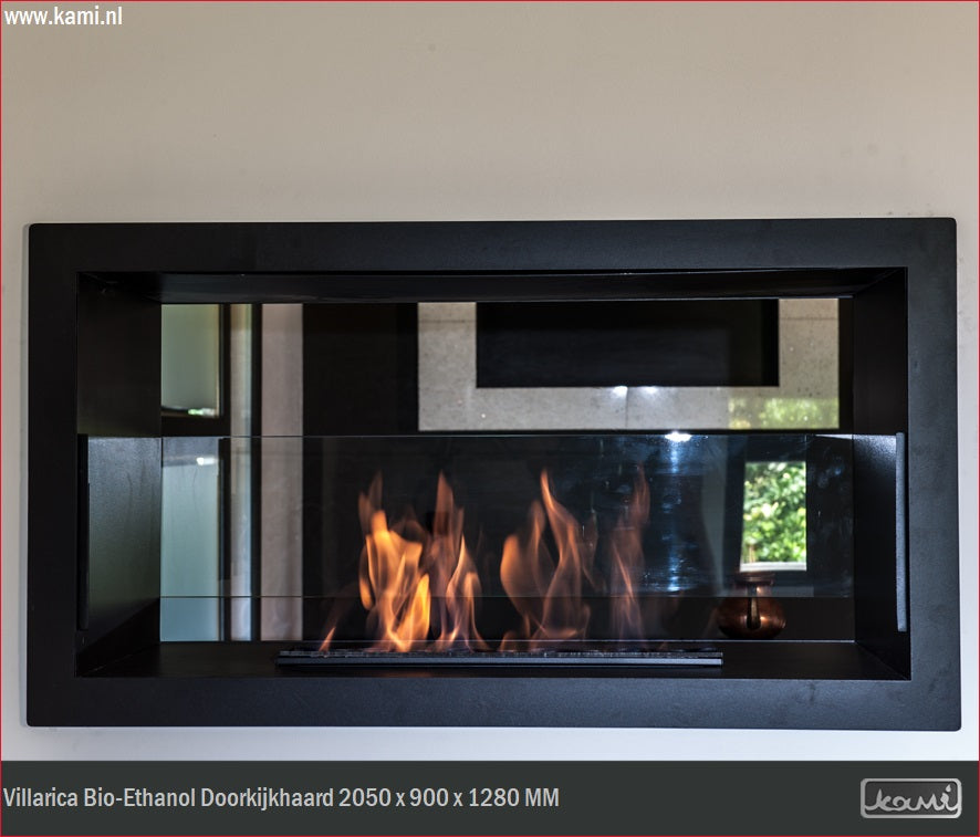 Villarica Bio-Ethanol Doorkijkhaard 2050 x 900 x 1280 MM