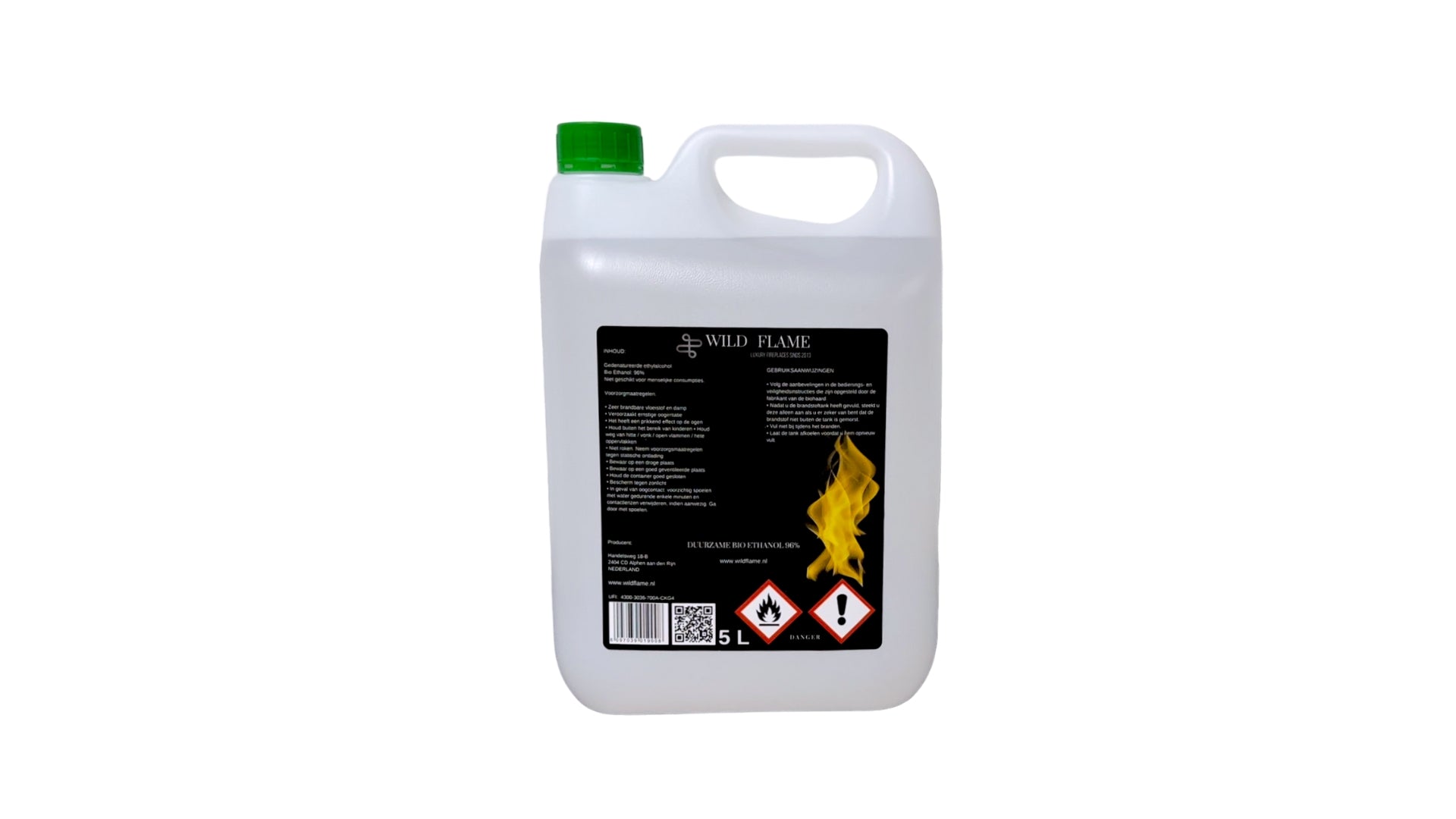 Duurzame Bio Ethanol Brandstof 5 Liter Jerrycan